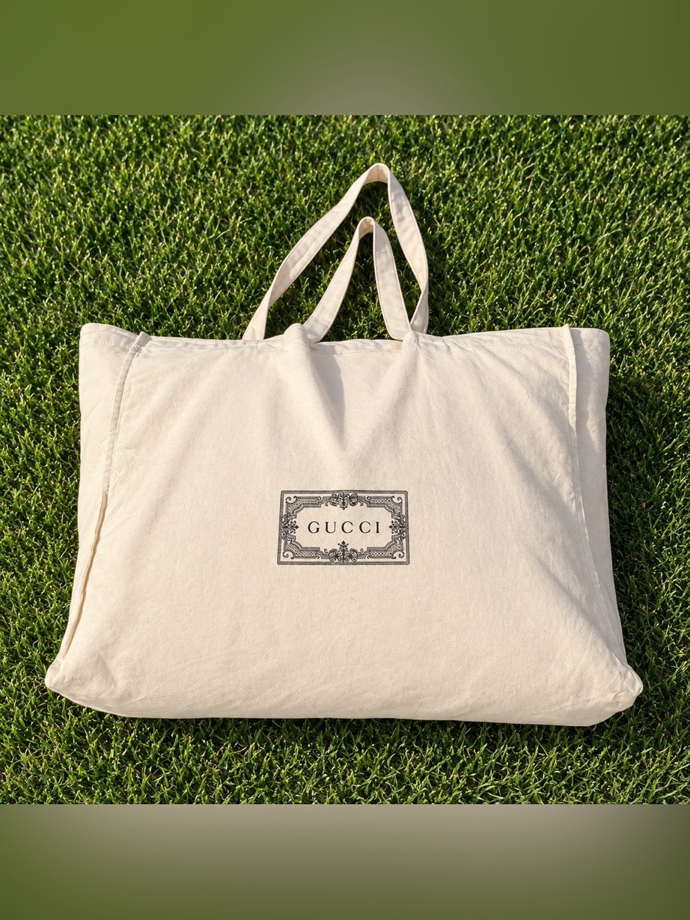 Gucci Oversized Cotton Dust Bag Storage Tote